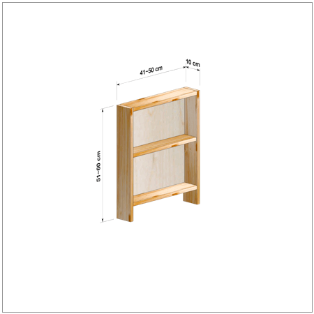 横幅41-50／高さ51-60／奥行10cmの棚ユニット