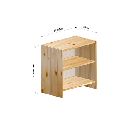 横幅51-60／高さ51-60／奥行35cmの棚ユニット