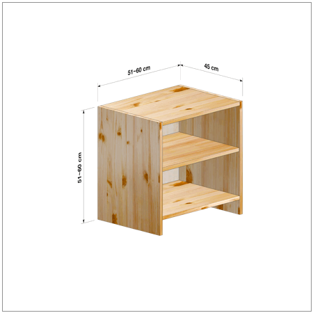 横幅51-60／高さ51-60／奥行45cmの棚ユニット