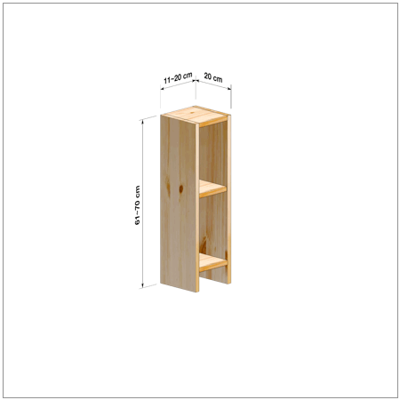 横幅11-20／高さ61-70／奥行20cmの棚ユニット