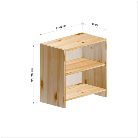 横幅61-70／高さ61-70／奥行40cmの棚ユニット