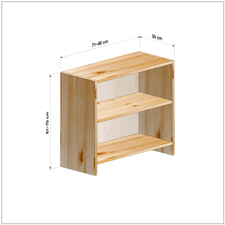 横幅71-80／高さ61-70／奥行35cmの棚ユニット