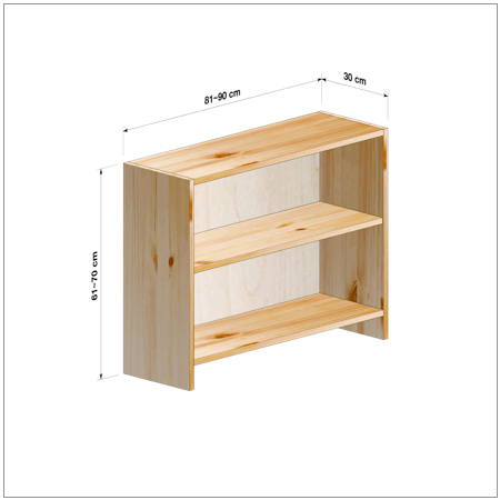 横幅81-90／高さ61-70／奥行30cmの棚ユニット