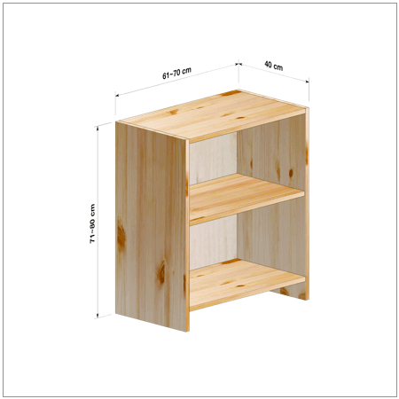 横幅61-70／高さ71-80／奥行40cmの棚ユニット
