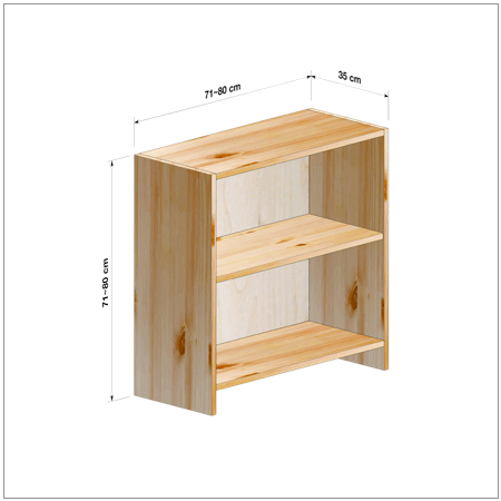 横幅71-80／高さ71-80／奥行35cmの棚ユニット