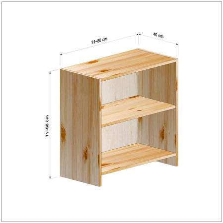 横幅71-80／高さ71-80／奥行40cmの棚ユニット