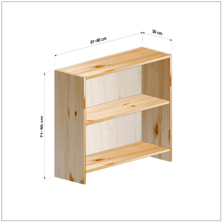 横幅81-90／高さ71-80／奥行30cmの棚ユニット
