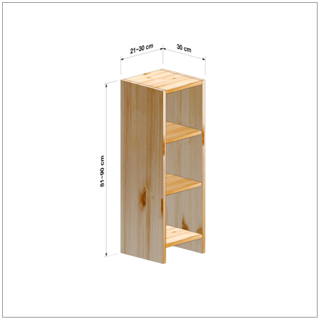 横幅21-30／高さ81-90／奥行30cmの棚ユニット