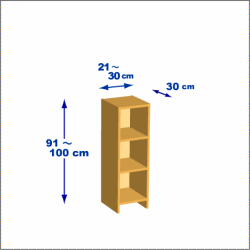 横幅21-30／高さ91-100／奥行30cmの棚ユニット