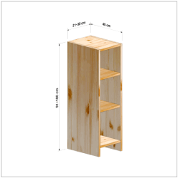 横幅21-30／高さ91-100／奥行40cmの棚ユニット