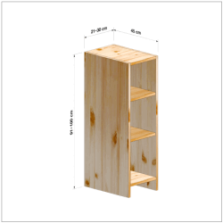 横幅21-30／高さ91-100／奥行45cmの棚ユニット