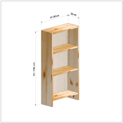 横幅41-50／高さ91-100／奥行20cmの棚ユニット