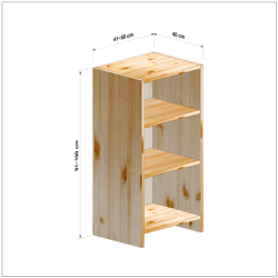 横幅41-50／高さ91-100／奥行40cmの棚ユニット