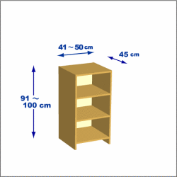 横幅41-50／高さ91-100／奥行45cmの棚ユニット