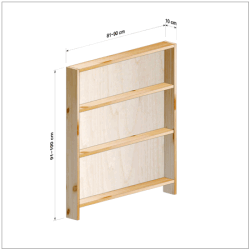 横幅81-90／高さ91-100／奥行10cmの棚ユニット