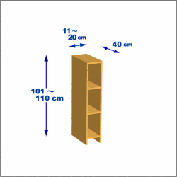 横幅11-20／高さ101-110／奥行40cmの棚ユニット