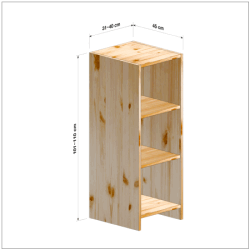 横幅31-40／高さ101-110／奥行45cmの棚ユニット