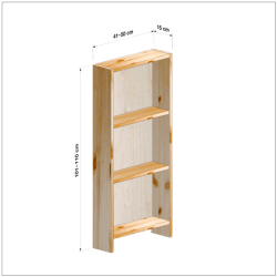 横幅41-50／高さ101-110／奥行15cmの棚ユニット
