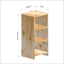 横幅41-50／高さ101-110／奥行45cmの棚ユニット