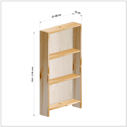 横幅51-60／高さ101-110／奥行15cmの棚ユニット