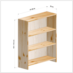 横幅81-90／高さ101-110／奥行30cmの棚ユニット