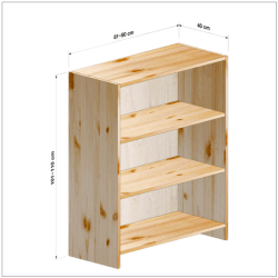 横幅81-90／高さ101-110／奥行40cmの棚ユニット