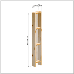 横幅11-20／高さ111-120／奥行10cmの棚ユニット