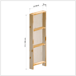 横幅31-40／高さ111-120／奥行10cmの棚ユニット