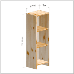 横幅31-40／高さ111-120／奥行30cmの棚ユニット
