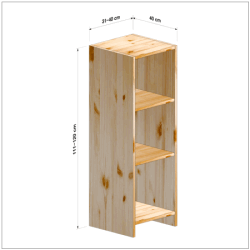 横幅31-40／高さ111-120／奥行40cmの棚ユニット