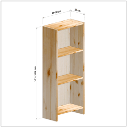 横幅41-50／高さ111-120／奥行25cmの棚ユニット