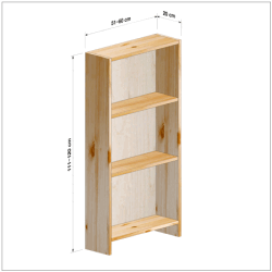 横幅51-60／高さ111-120／奥行20cmの棚ユニット