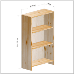 横幅61-70／高さ111-120／奥行30cmの棚ユニット