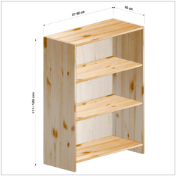 横幅81-90／高さ111-120／奥行40cmの棚ユニット