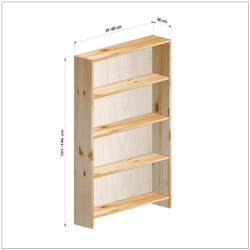 横幅81-90／高さ131-140／奥行20cmの棚ユニット