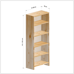 横幅51-60／高さ141-150／奥行30cmの棚ユニット