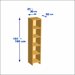 横幅21-30／高さ151-160／奥行30cmの棚ユニット