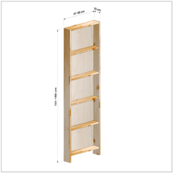 横幅41-50／高さ151-160／奥行10cmの棚ユニット