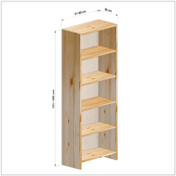 横幅51-60／高さ151-160／奥行30cmの棚ユニット