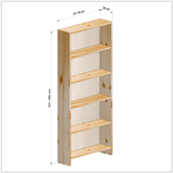 横幅61-70／高さ151-160／奥行20cmの棚ユニット