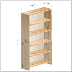 横幅81-90／高さ151-160／奥行30cmの棚ユニット