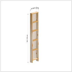横幅21-30／高さ161-170／奥行10cmの棚ユニット
