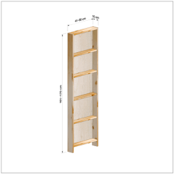 横幅41-50／高さ161-170／奥行10cmの棚ユニット