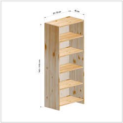 横幅61-70／高さ161-170／奥行40cmの棚ユニット