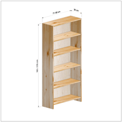 横幅71-80／高さ161-170／奥行30cmの棚ユニット