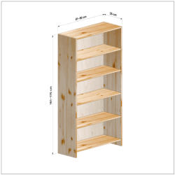 横幅81-90／高さ161-170／奥行35cmの棚ユニット
