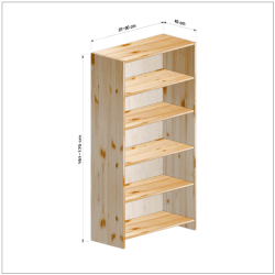 横幅81-90／高さ161-170／奥行40cmの棚ユニット