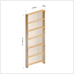 横幅71-80／高さ171-180／奥行10cmの棚ユニット