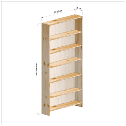 横幅81-90／高さ171-180／奥行20cmの棚ユニット