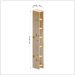 横幅11-20／高さ181-190／奥行30cmの棚ユニット